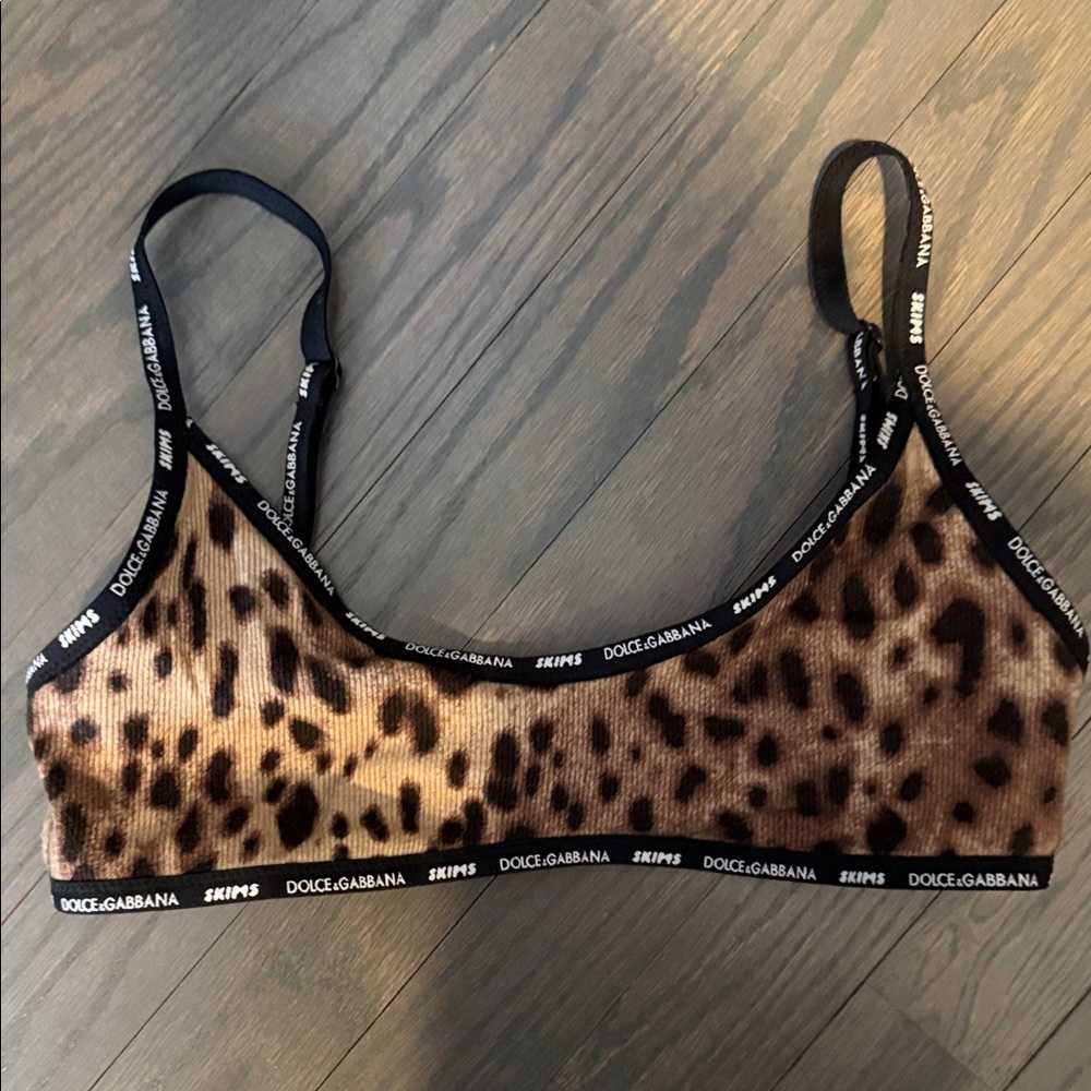 SKIMS Leopard Print Bra